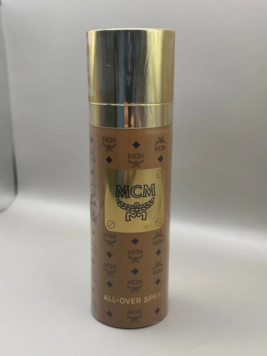 MCM All-Over Spray in Cognac and Gold - Picture 2 of 3